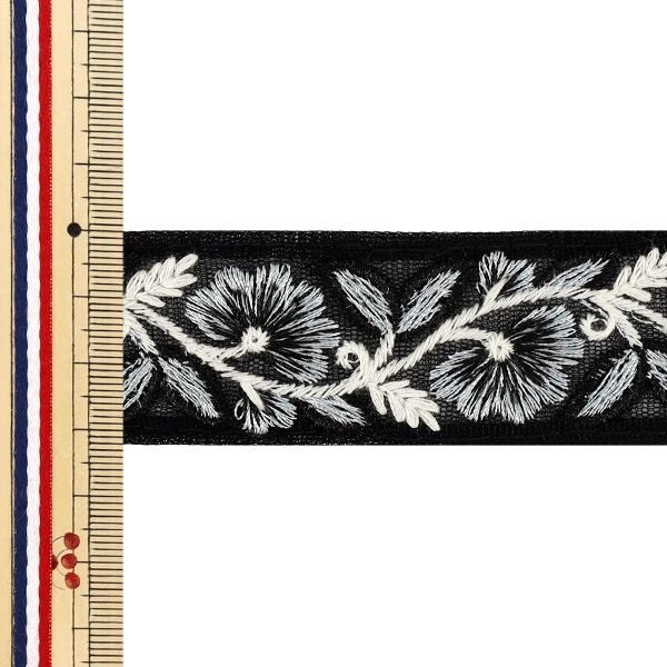 数量5から】 手芸ブレード 『2025インド刺繍ブレード 約3.3cm幅