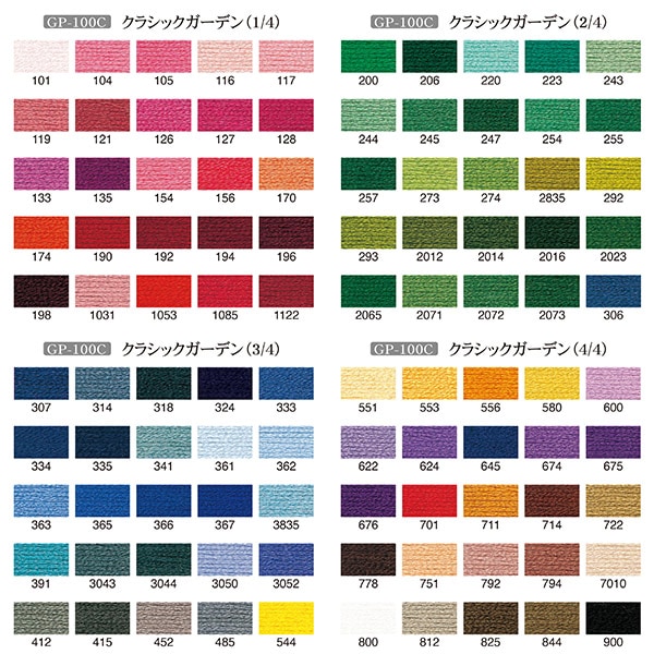 刺しゅう糸 『GARDEN PARTY 刺しゅう糸セット スプール付 クラシック