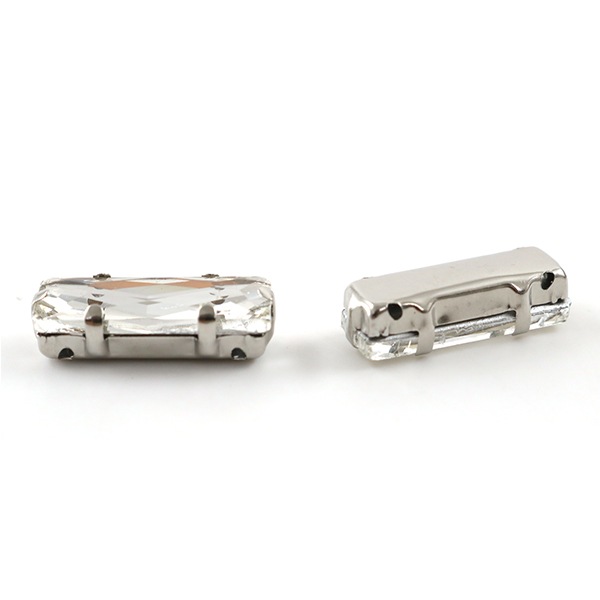 アクセサリー素材 『ガラスビジューパーツ GN-29-12S バゲット 7X21mm