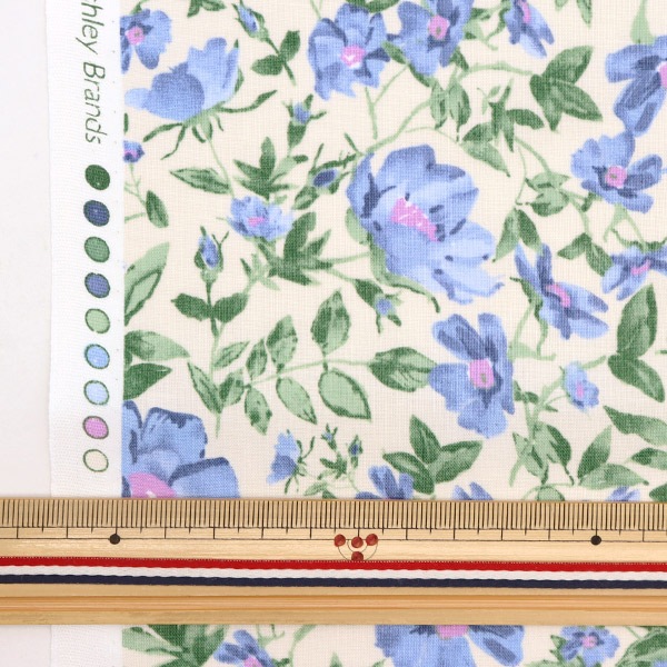 現品限り】【数量5から】 生地 『ローラ アシュレイ プリント シャー