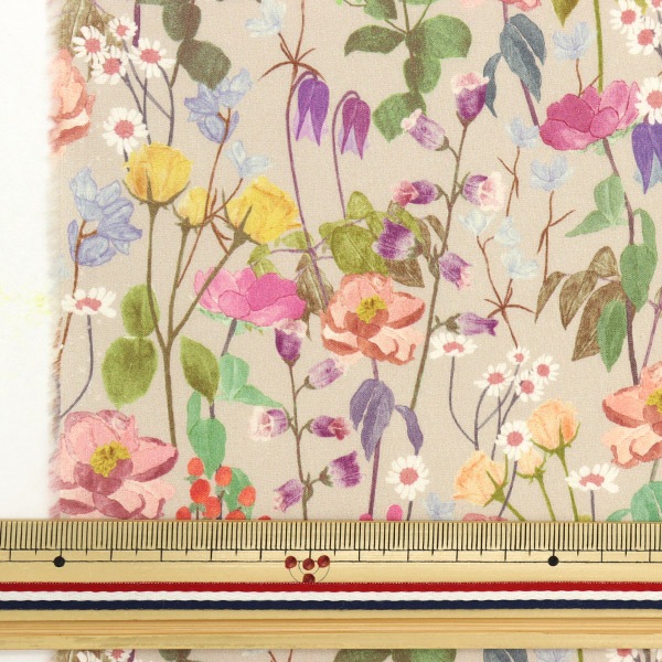 リバティ風デザイン原画 数量5から】 生地 『リバティ・ファブリックス フランダース