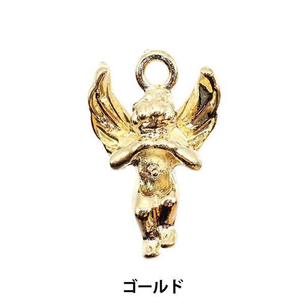手芸金具 『チャームパーツ 天使 シルバー 271/0329』 ビーズ,ビーズ