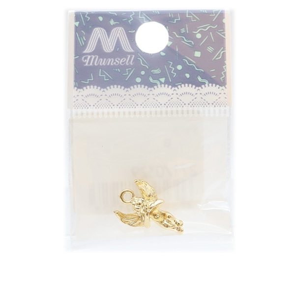 手芸金具 『チャームパーツ 天使 ゴールド 271/0329』 ビーズ,ビーズ