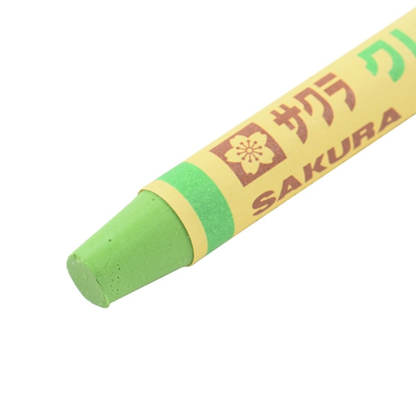 画材 『クレヨン太巻 単色 #27 きみどり LYバラ#27』 SAKURA サクラ