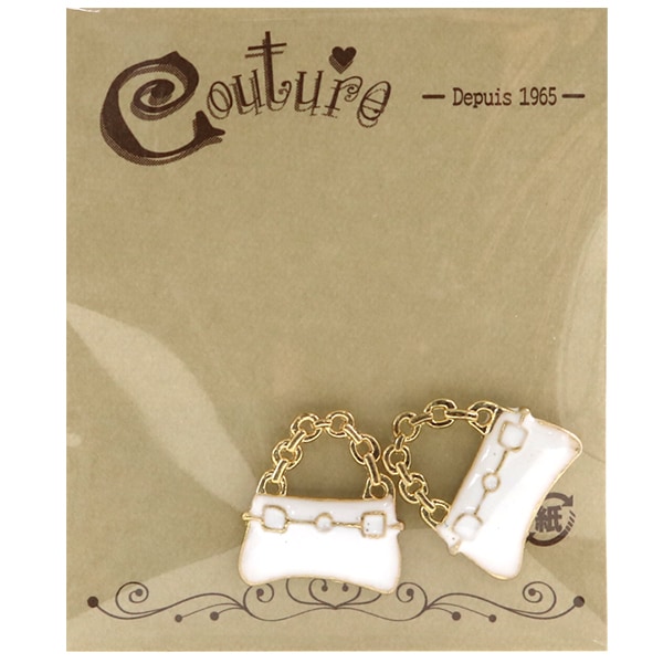 ドールチャーム素材 『ドールチャーム バッグ 白 TDC-1』 寺井 手芸