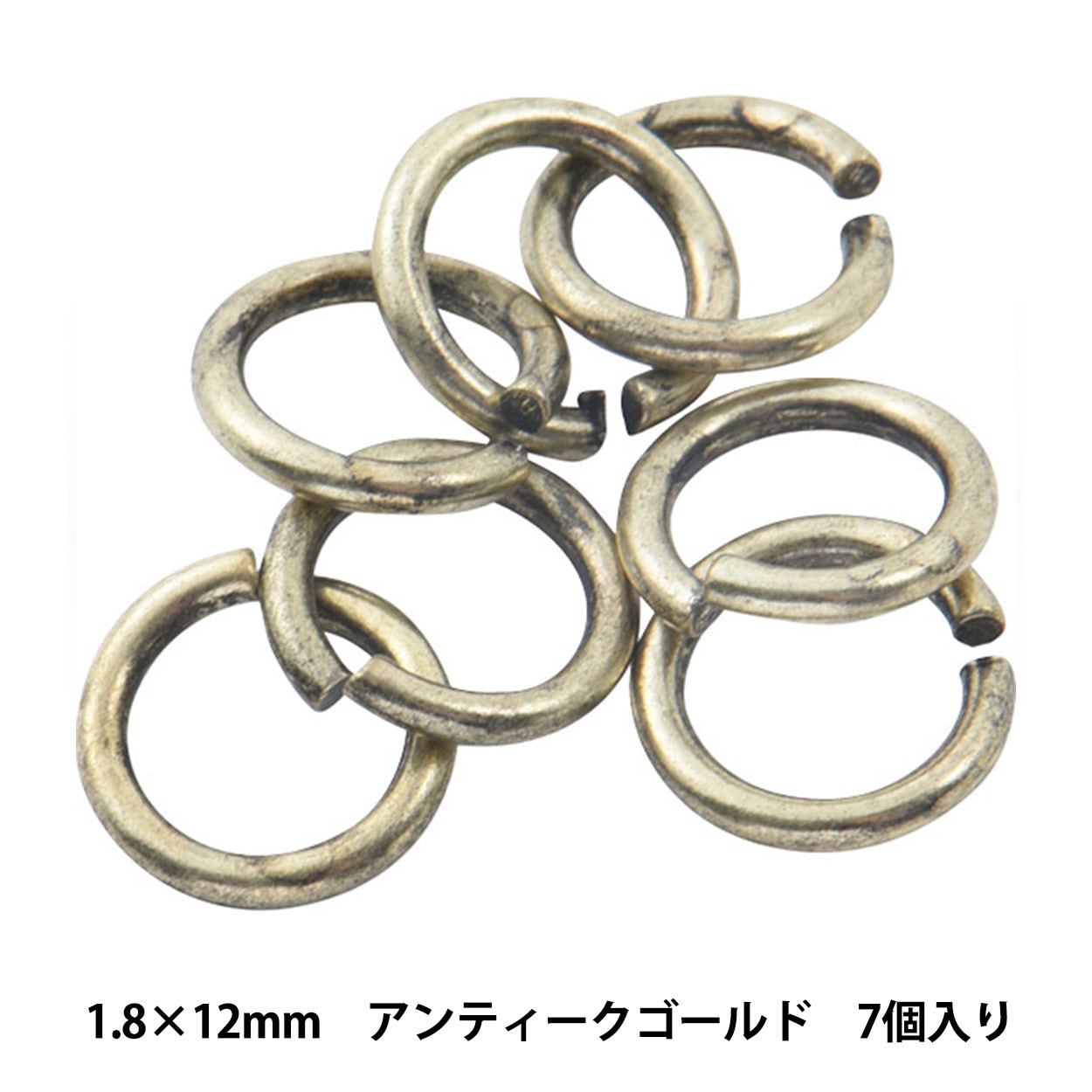 手芸金具 『丸カン アンティークゴールド 2.0×14mm』 ビーズ,ビーズ 