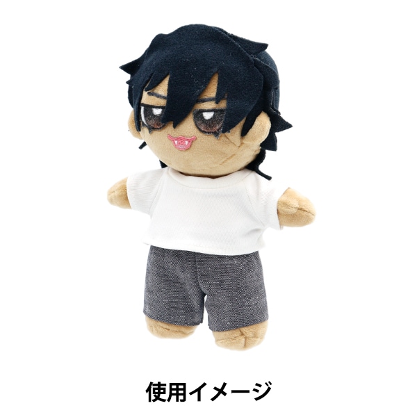 手芸パーツ 『ぬいぐるみ服 シンプルTシャツ Lサイズ 白 MPA-3A-L