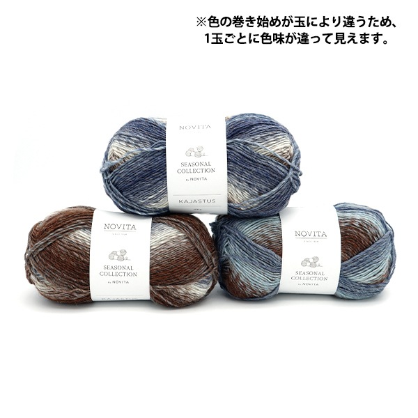 秋冬毛糸セール】秋冬毛糸 『NOVITA KAJASTUS 872番色 海岸』 NOVITA