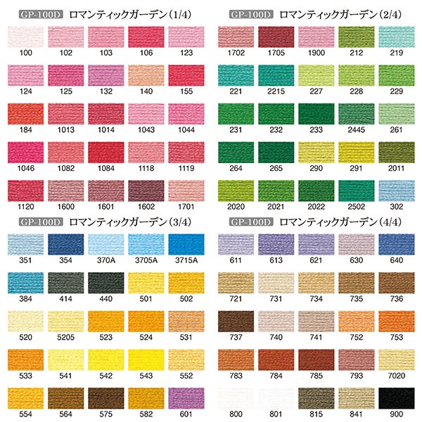 刺しゅう糸 『GARDEN PARTY 刺しゅう糸セット スプール付