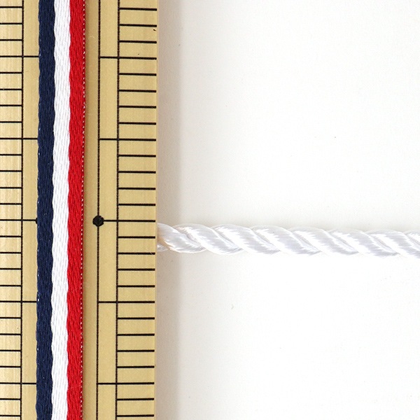 数量5から】 手芸ひも 『ツイストコード 3mm-2 オフ白』 Elite