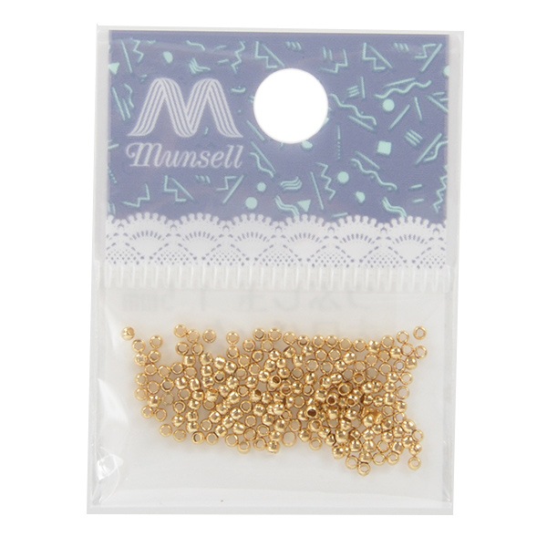 手芸金具 『つぶし玉 大口パック 1.5mm ゴールド 200個入り』 ビーズ