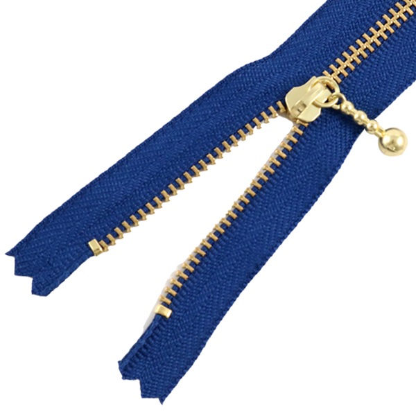 【関税 送料無料】maje スパンコール トップス ファスナー 『玉付ゴールドファスナー16cm 558番色』 YKK