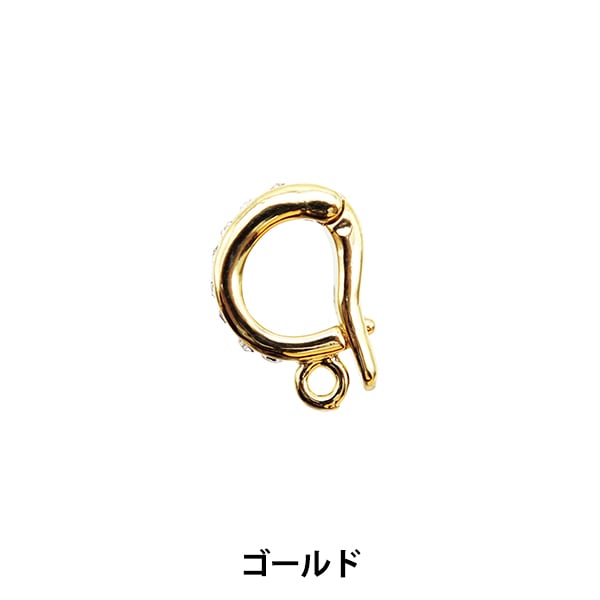 手芸金具 『クリッカー 石付き ゴールド 271/0178』 ビーズ,ビーズ金具