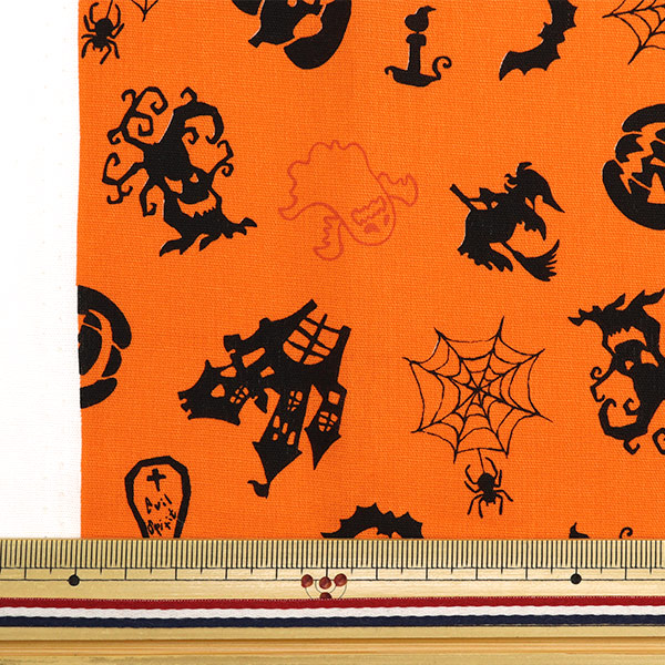 生地 『シーチング ハロウィンプリント カットクロス 約108cm×50cm
