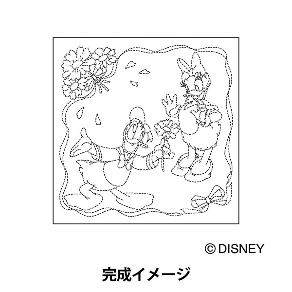 刺しゅう布 『ディズニー刺し子花ふきん布パック ドナルド