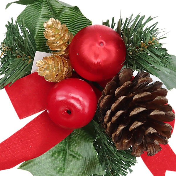 造花 シルクフラワー 『クリスマスピック レッドグリーン XD-8355