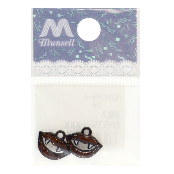 アクセサリー素材 『ハロウィンチャーム クチ 2個入リ CM5397