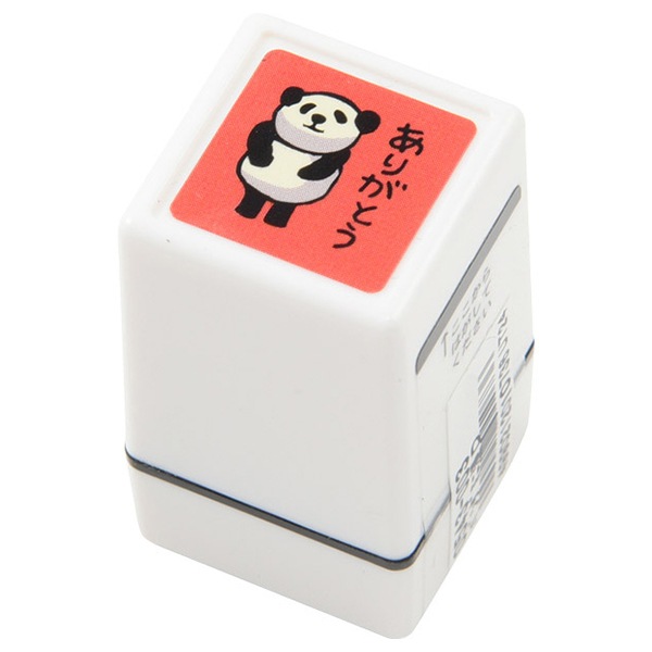スタンプ 『パンダ ミニ浸透印 ありがとう』 KODOMO NO KAO こどものか