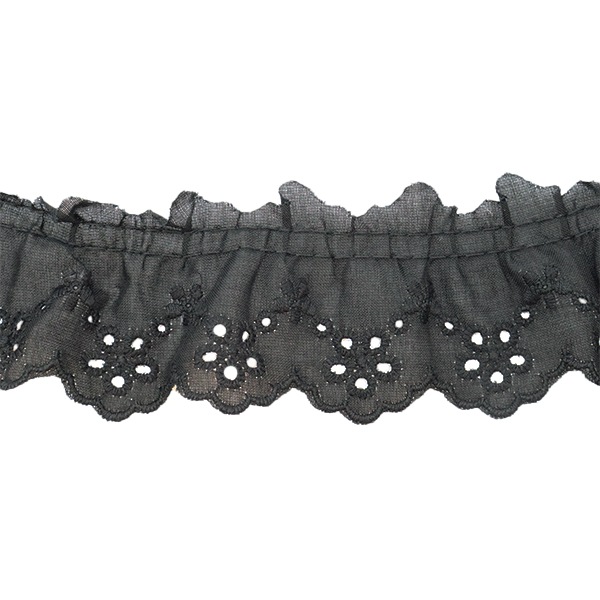 数量5から】 レースリボンテープ 『綿フリル 4番色 4662F-4』 服飾,綿