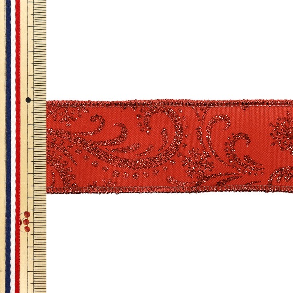 数量5から】 リボン 『エンシェントフラワー 2025 約3.8cm幅 16番色