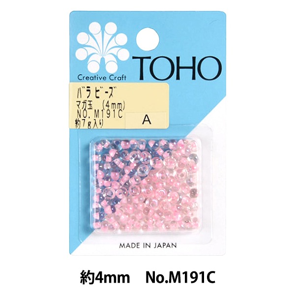 ビーズ 『バラビーズ マガ玉 約4mm No.M191C』 TOHO BEADS トーホー