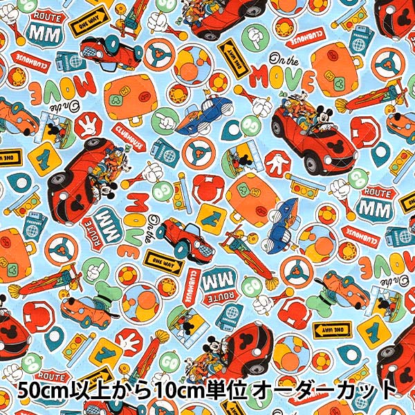 数量5から】 生地 『オックスキルト ミニーマウス チェリー GRQ-1152