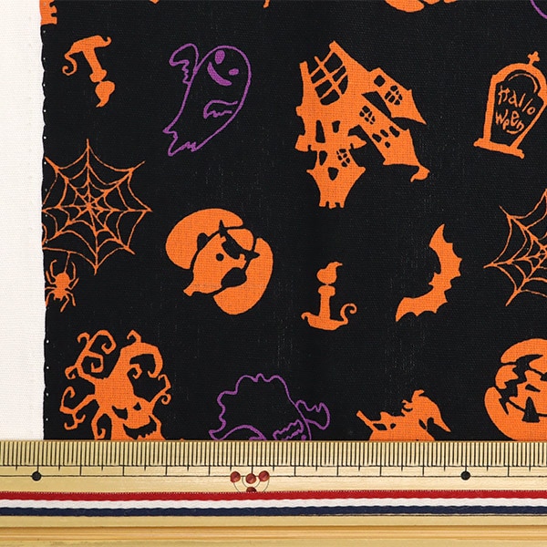 生地 『シーチング ハロウィンプリント カットクロス 約108cm×50cm