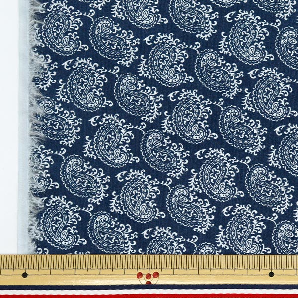 あいうえお　紺　ウール　刺繍　ペイズリー・花柄 あいうえお 紺 ウール 刺繍 ペイズリー・花柄 あいうえお 紺 ウール