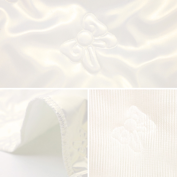 生地 『メタリックリボンキルトカットクロス 約65cm×100cm ホワイト C