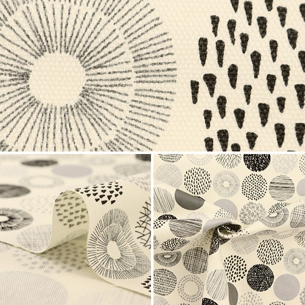 生地柄 生地 NINAオックス 花柄 【50cmカットクロス】 142-4356-B | 手芸