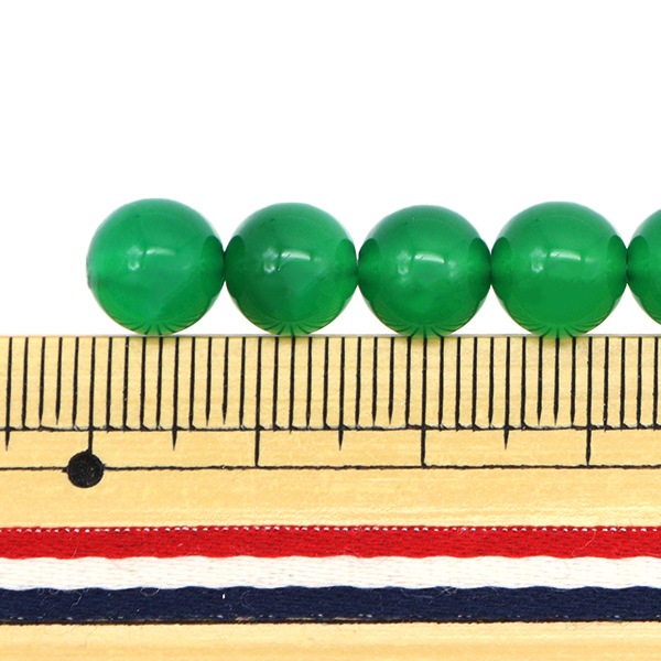 アクセサリー素材 『天然石ラウンド グリーンメノウ 約8mm 12個入り