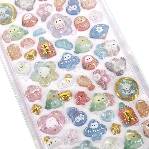 ぷっくりシール 『きらきらCUTEシール ザ キュート ファミリー トリ QX