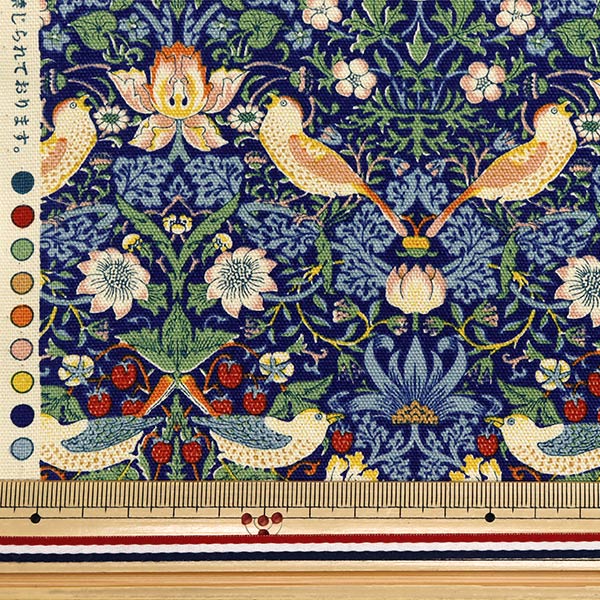 ♡いちご泥棒♡おまとめ 数量5から】 生地 『V&A オックス いちご泥棒 YU70007-A』 生地