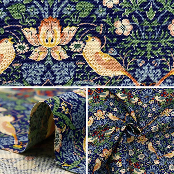 数量5から】 生地 『V&A オックス いちご泥棒 YU70007-A』 生地