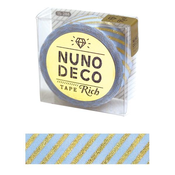 ��̾����٥륷���� ��NUNO DECO TAPE (�̥Υǥ��ơ���) ��å����ȥ饤�� �֥롼 15-288�� KAWAGUCHI ���殺�� �ϸ�