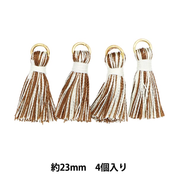 手芸パーツ 『ミニタッセル 4個入り MIXカラフル TMT-9』 服飾,パーツ