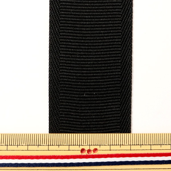 数量5から】 芯地テープ 『ナイロンベルト 40mm巾 黒』 芯地,テープ