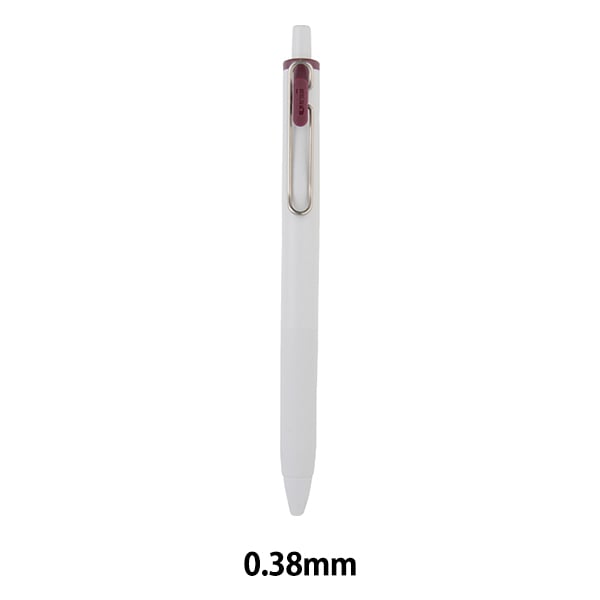 (まとめ) 三菱鉛筆 ユニボールワン 0.5mm 白軸黒 UMNS05.24 〔×50セット〕