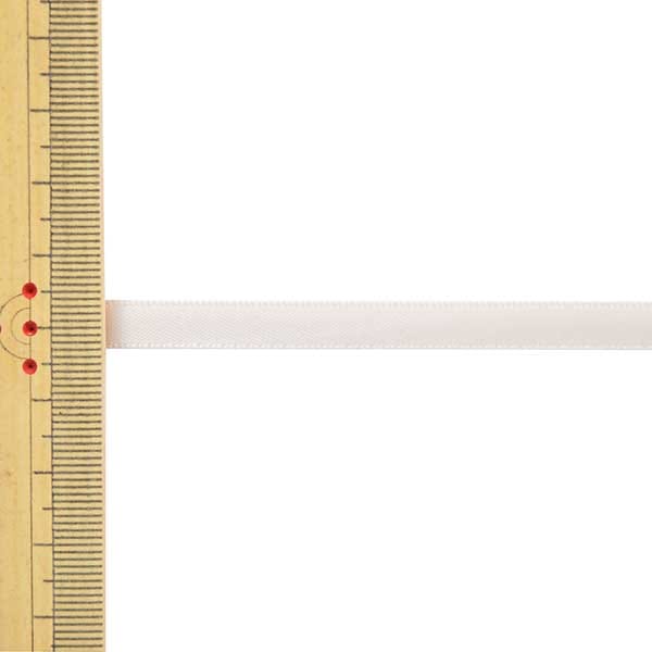 リボン 『1反売り 両面サテンリボン 幅約6mm×約10m巻 アイボリー系