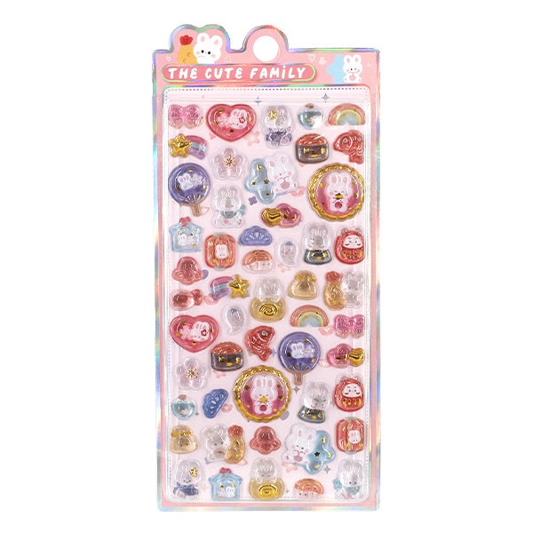 ぷっくりシール 『きらきらCUTEシール ステッカー キュート キューティ