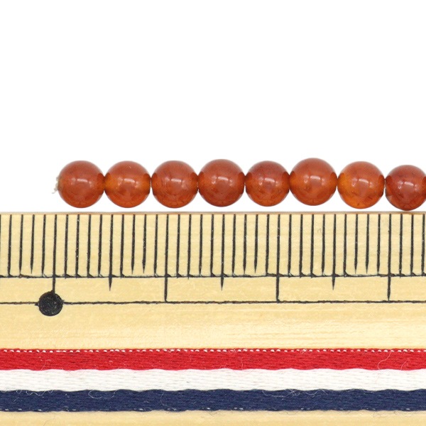 アクセサリー素材 『天然石ラウンド レッドメノウ 約4mm 24個入り