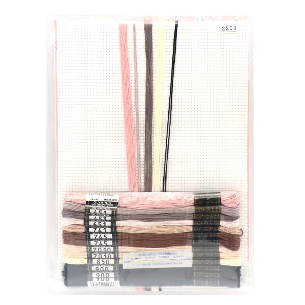 刺しゅうキット 『クロスステッチキット かわいいアニマル