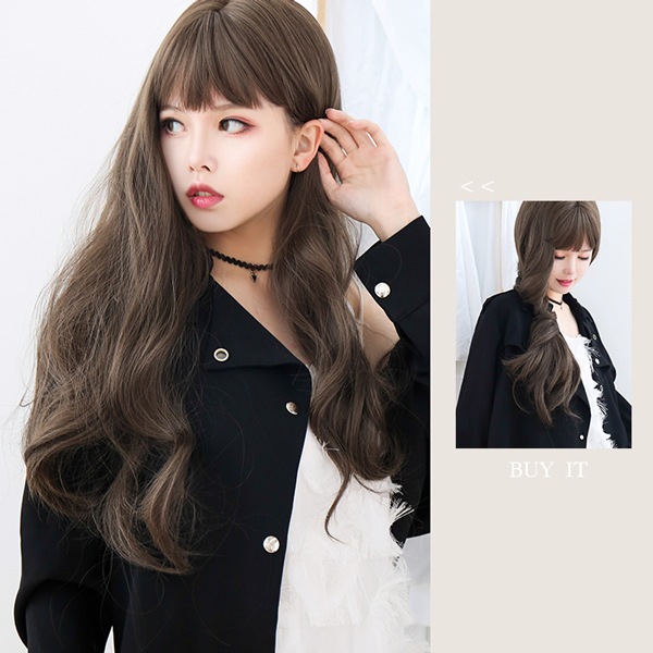 ウィッグ 『Tefure (テフリ) MODEロングウェーブ ラテ C-8256