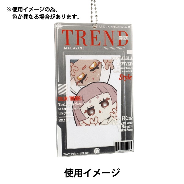 生活雑貨 『アクリルトレカケース 雑誌風 レッド YTC2503-16』 生活
