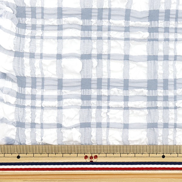 生地 『トレンドファブリック エンボスタータンチェック カットクロス