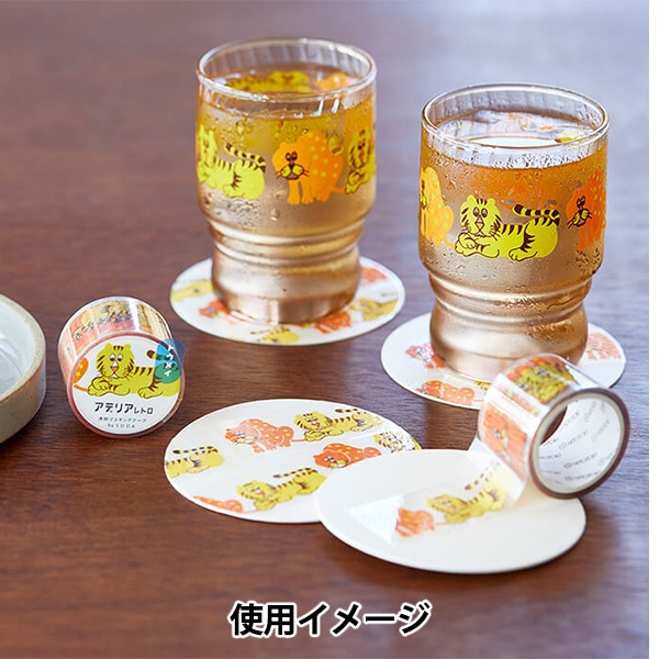文具 『SODA(ソーダ) 透明マスキングテープ 30mm幅 アデリアレトロ