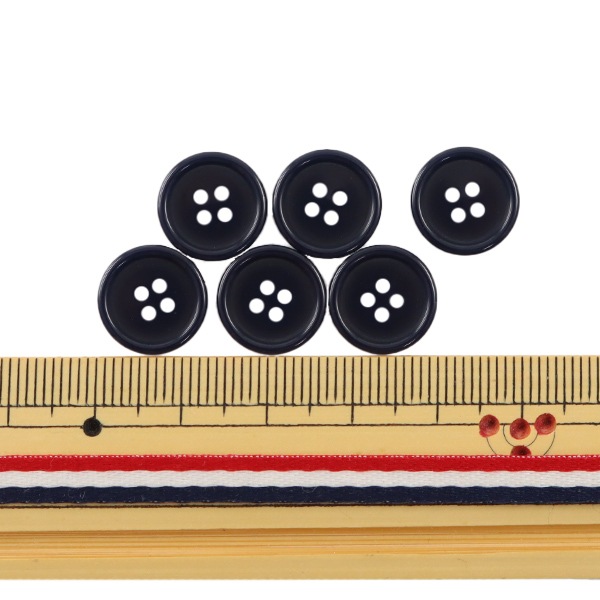 ボタン ボタン 『ウッドボタン 四つ穴 #1 1.8cm 1個入り OW7500』 服飾,ボタン