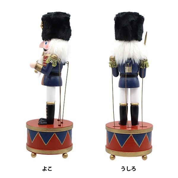 クリスマス雑貨 『オブジェ くるみ割り人形 音楽付きB CMG-24034