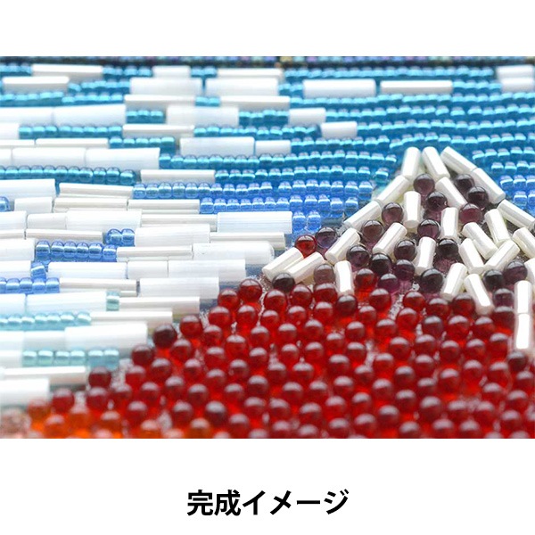 ビーズキット 『+beads MUSEUM キットのみ 葛飾北斎/凱風快晴(赤富士