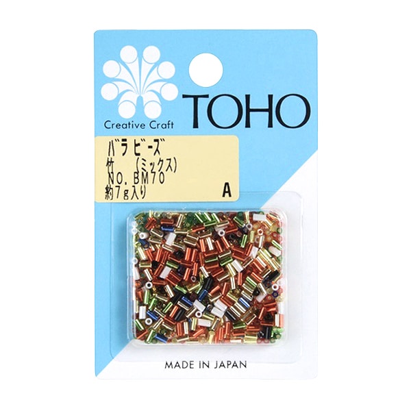 ビーズ 『バラビーズ 一分竹ミックス No.BM70』 TOHO BEADS